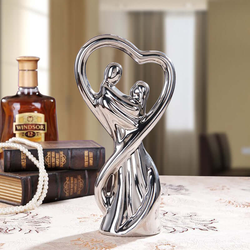 love statue ceramic home decor