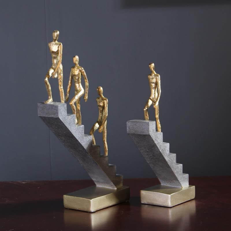 Abstract Sculpture - Individuality Art Sculpture Works Thinker Climbing Ornaments