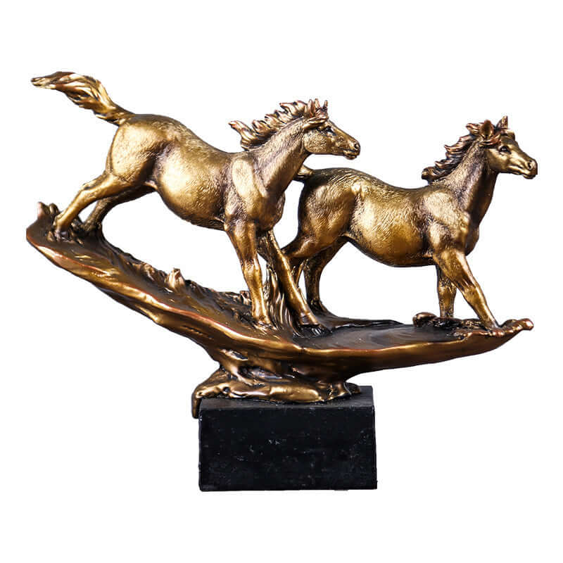 Trongwell Home Decor Bronze Horse Sculpture Statue Living Room - yogi's ellite design