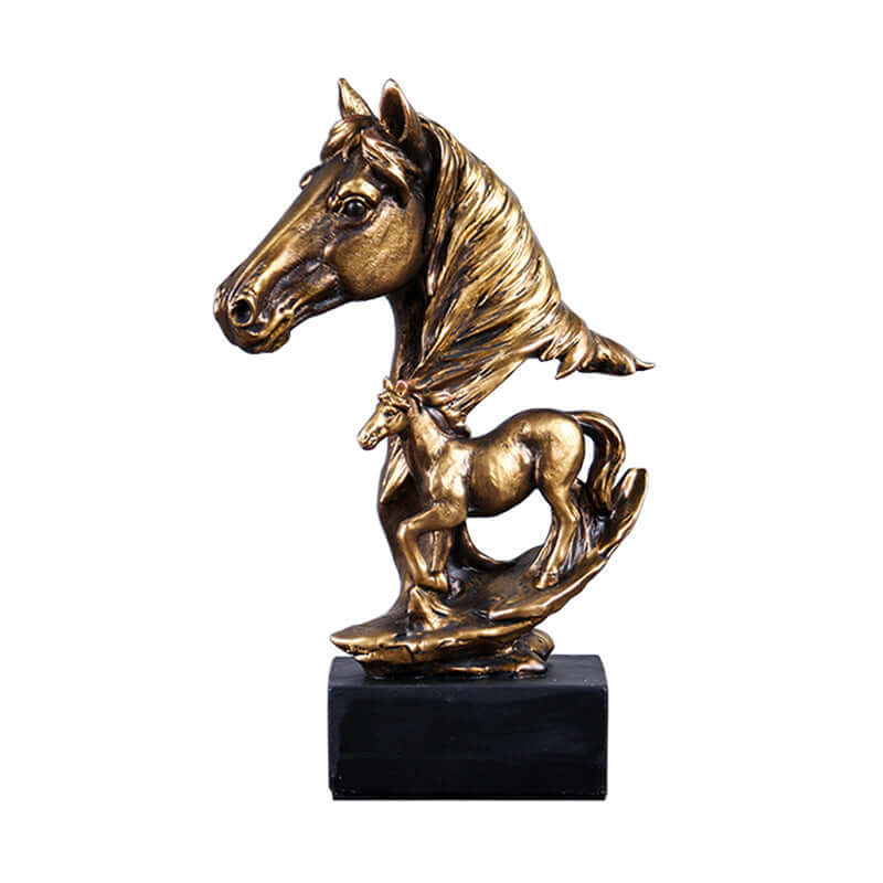 Trongwell Home Decor Bronze Horse Sculpture Statue Living Room - yogi's ellite design