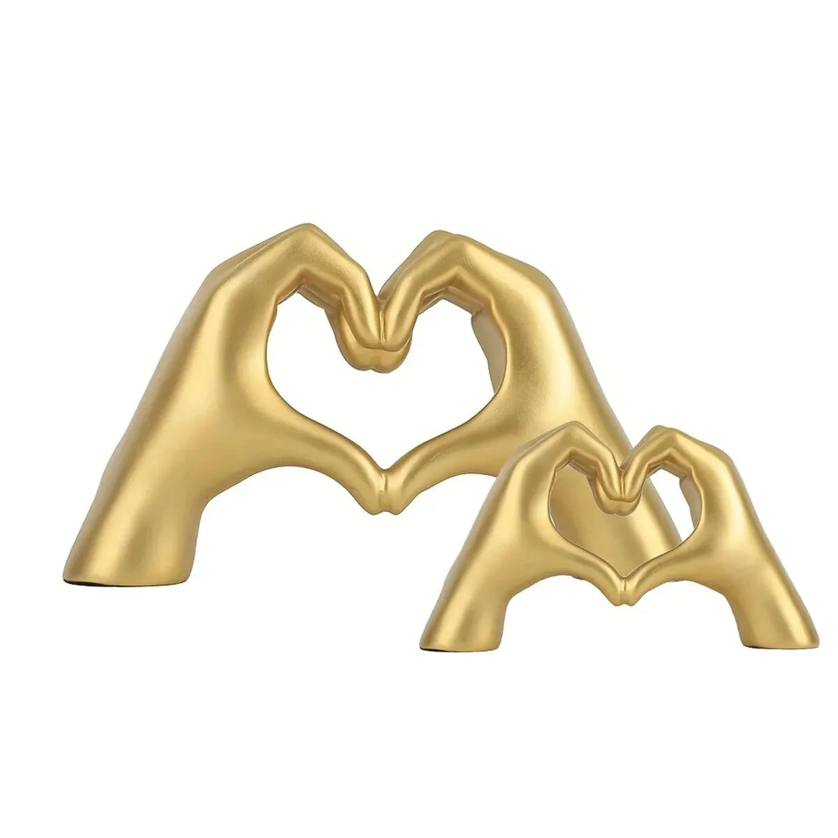 Gesture Decoration, Heart Finger Statue Modern Art Sculpure - yogi's ellite design