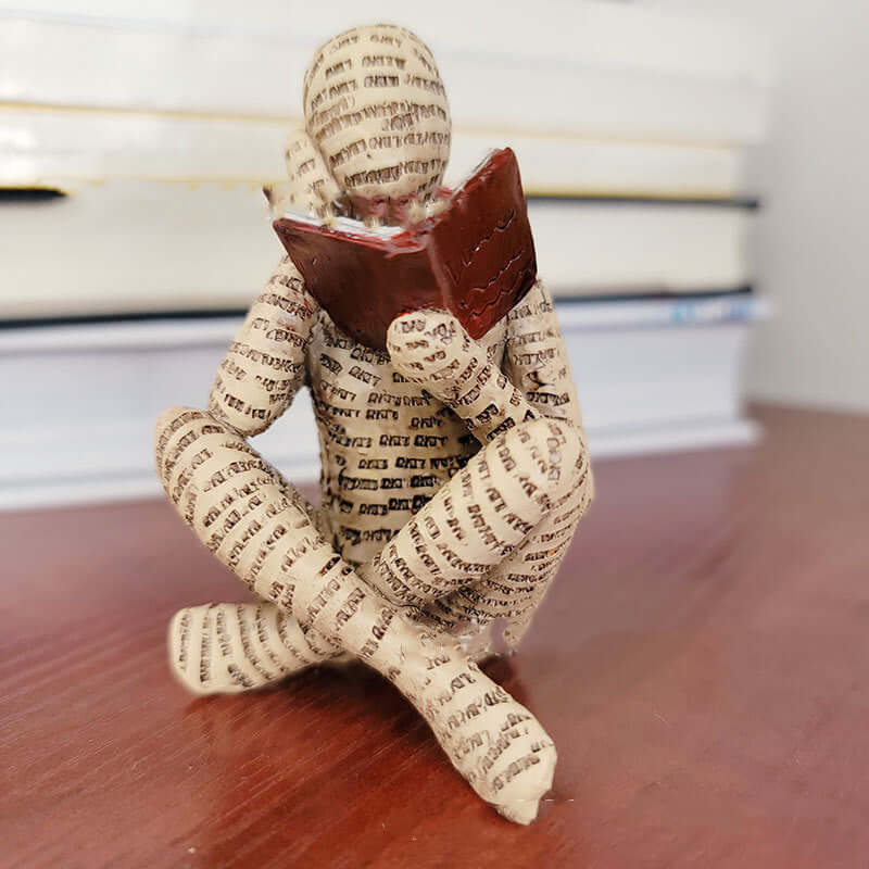 Reading Woman Thinker Resin Statue House Decoration Ornament Character Sculpture Home Decor Ornament Bookshelf Decoration - yogi's ellite design