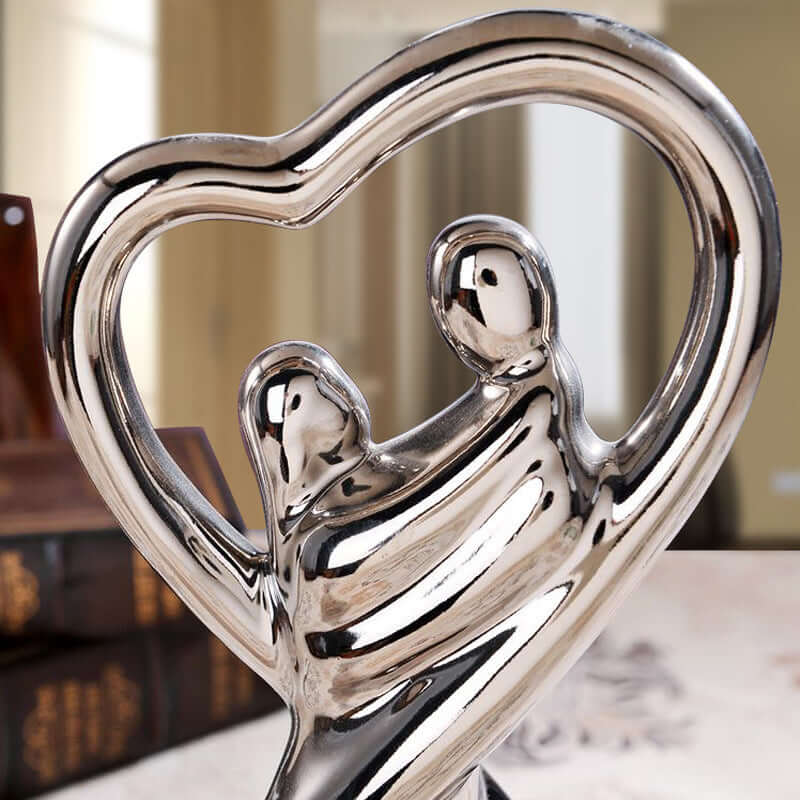 love statue ceramic home decor